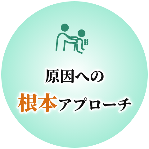原因への根本アプローチ