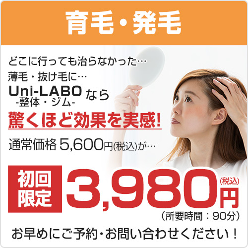 育毛・発毛初回料金
